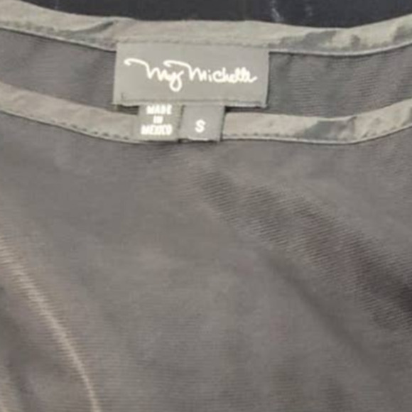 Women Black Dress My Michelle Size Small _ Sleeveless - Sheer Strapless. - Picture 4 of 4